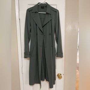 Olive green trench coat size M
